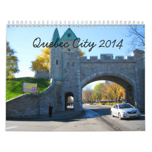 Calendrier de photo de voyage de Québec Canada