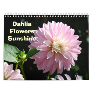 Calendrier de photographie de fleurs DAHLIA Fleurs