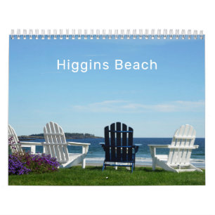 Calendrier de photographie de Higgins Beach Maine