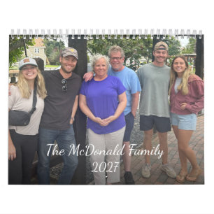 Calendrier de photos de famille 2027