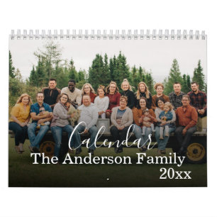 Calendrier de photos de famille personnalisé