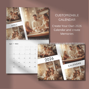 Calendrier de photos de famille personnalisé minim