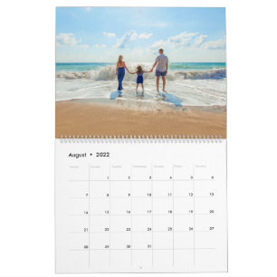 Calendrier de photos personnalisées avec texte cad