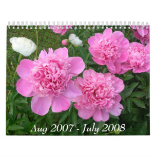 Calendrier de pivoine août 2007-juillet 2008