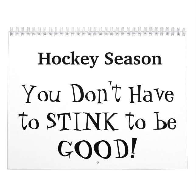 Calendrier de poème de saison d'hockey (Protection)