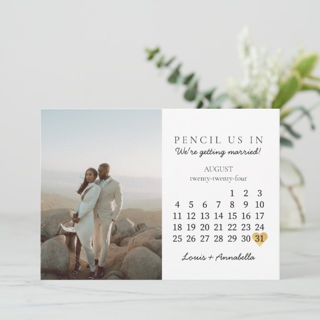 Calendrier de sauvegarde de la date Carte postale  (Debout devant)