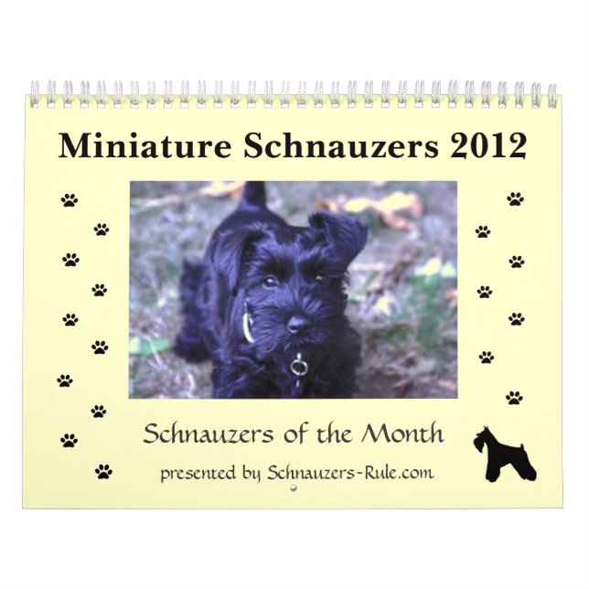 Calendrier de Schnauzer miniature (Protection)