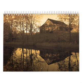 Calendrier de sépia de pays