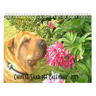 Calendrier de Shar-pei de Chinois