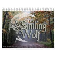 Calendrier de sourire de photographie de loup