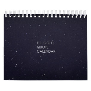 Calendrier de Tableau de citation d'or d'E.J