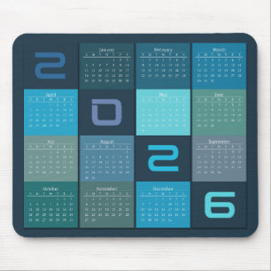 Calendrier de tapis de souris 