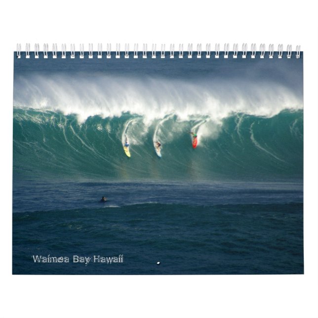 Calendrier de vagues de baie de Waimea grand (Protection)