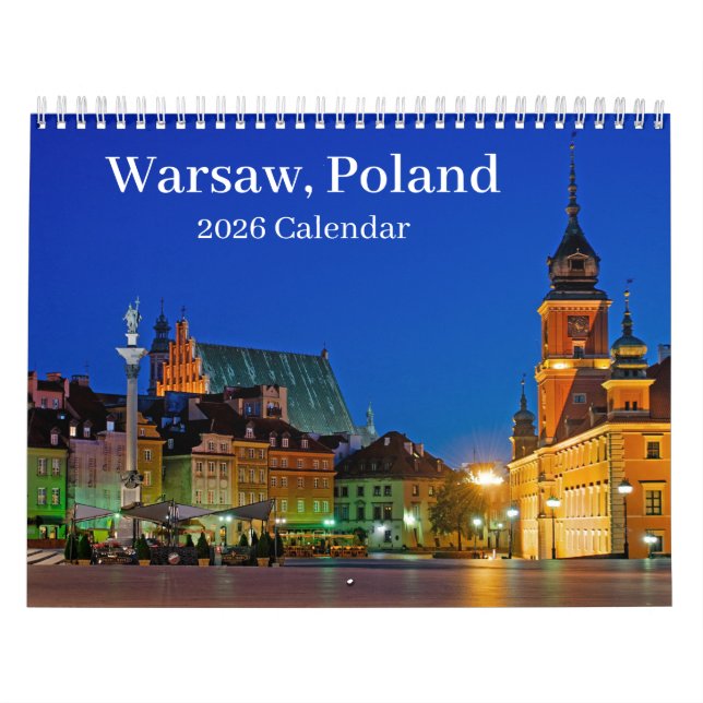 Calendrier de Varsovie Pologne 2025 (Protection)