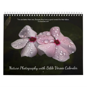 Calendrier de versets bibliques de photographie de