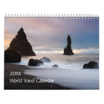 Calendrier de voyage du monde