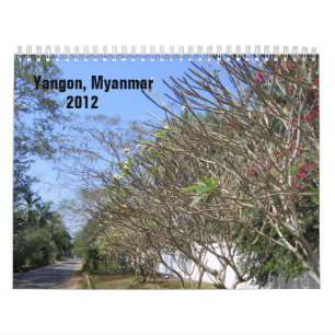 Calendrier de Yangon 2012 de vie quotidienne