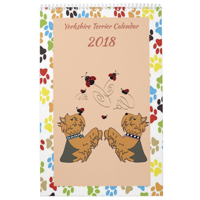 Calendrier de Yorkshire Terrier (Protection)