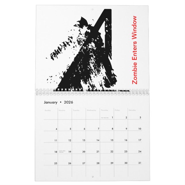 Calendrier de zombis.  Pouvez-vous les identifier (Jan 2026)