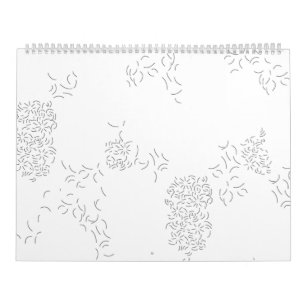 Calendrier Décor, gris pâle