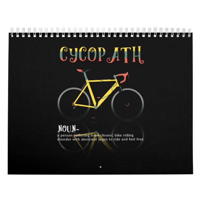 Calendrier Définition Drôle amusant Cadeau addict pour cyclis (Protection)