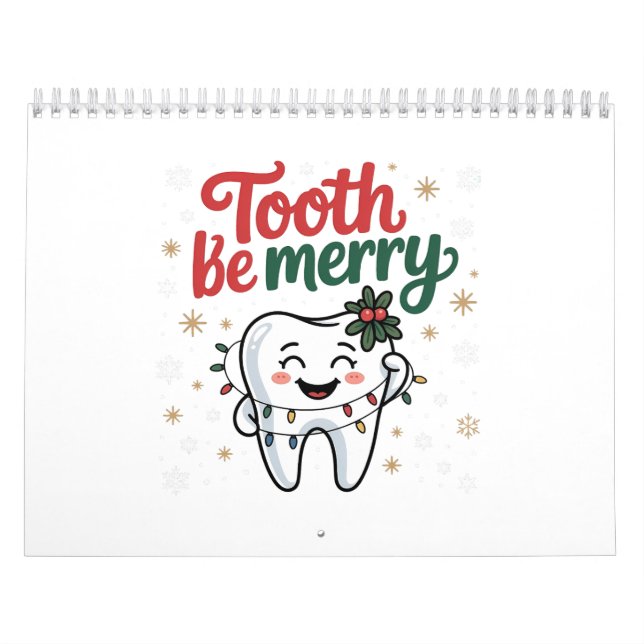 Calendrier Dentiste dentaire Sois Joyeux Dentiste Noël (Protection)