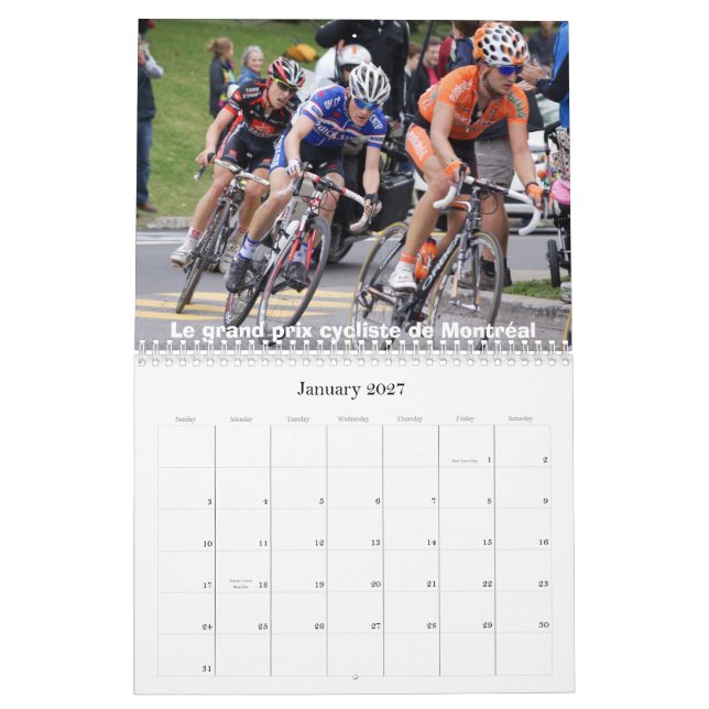 Calendrier d'entrainements und Ausfälle 2011 Kalender (Jan 2027)