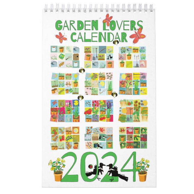 Calendrier des Amoureux de les jardins 2024 (Protection)