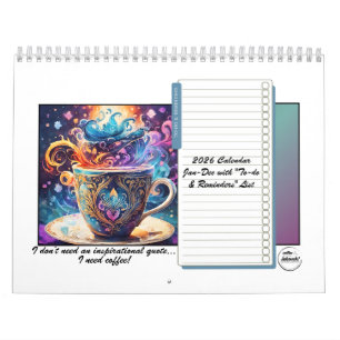 Calendrier des Amoureux du Café 2026 12 mois
