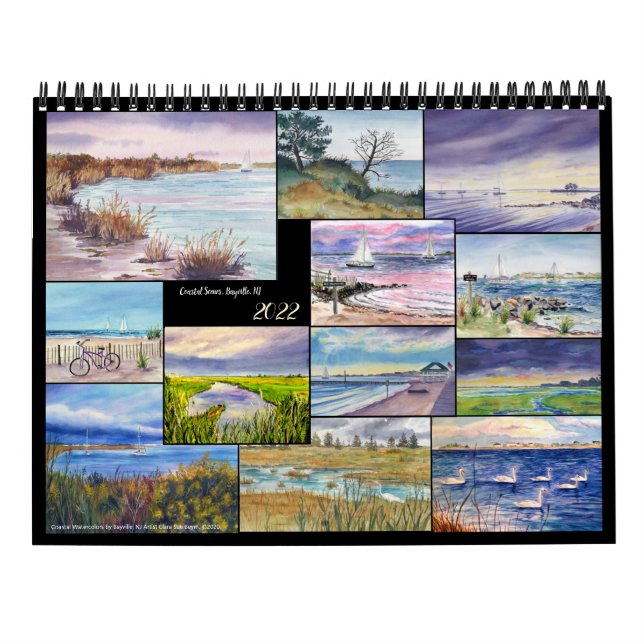Calendrier des beaux-arts de deux pages, Scènes cô (Dos)