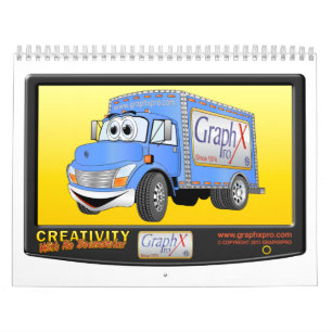 Calendrier des camions caricatures
