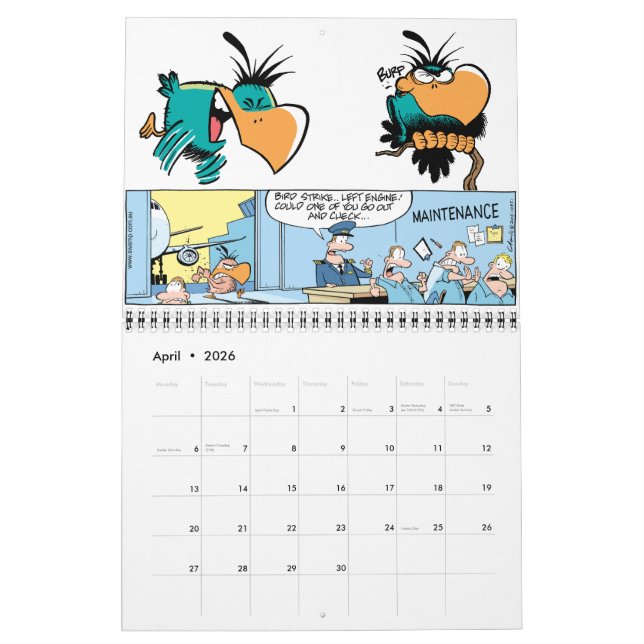 Calendrier des caractères des dessins animés (Apr 2026)