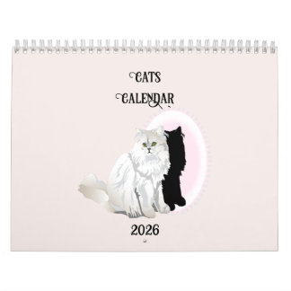 Calendrier des chats par mois