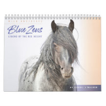 Calendrier des Chevaux sauvages de Zeus bleu
