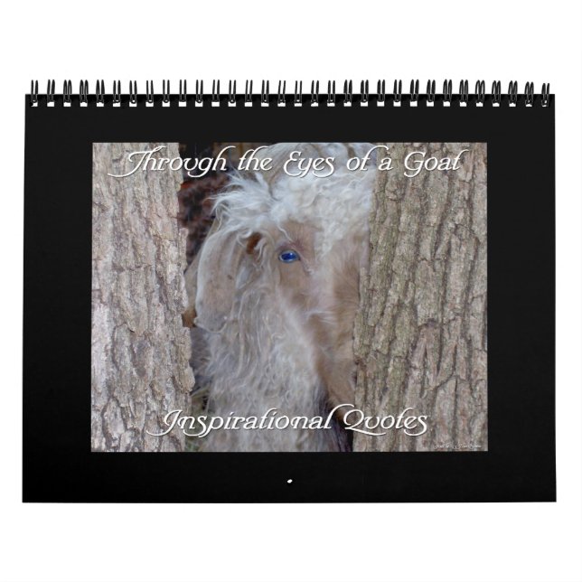 Calendrier des chèvres avec citations inspirantes (Protection)