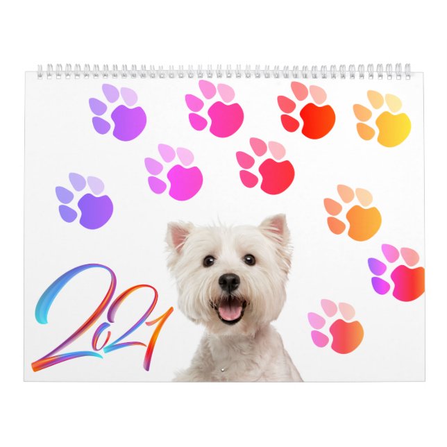 Calendrier des chiens avec une race différente par (Protection)