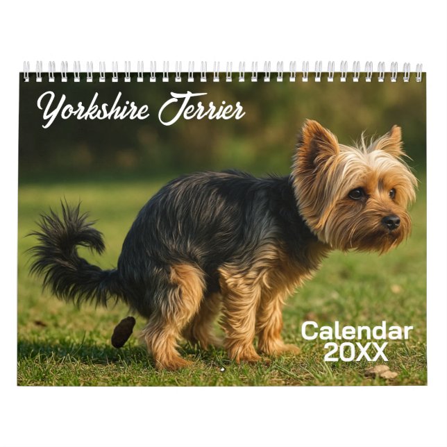 Calendrier des chiens de Yorkshire Terrier 2026 (Protection)