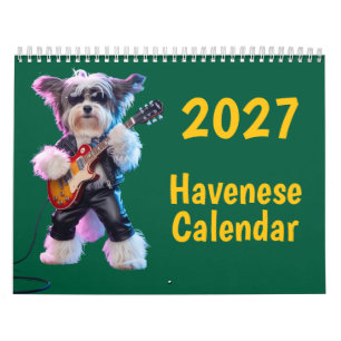 Calendrier des chiens Havenese 2027