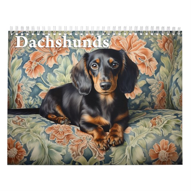 Calendrier des Dachshunds, toute année (Protection)