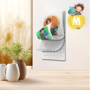 Calendrier des dessins animés pour garçons et dino