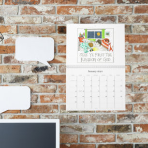 Calendrier des écritures chrétiennes illustrées