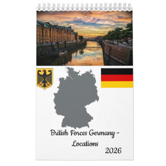 Calendrier des emplacements des forces britannique