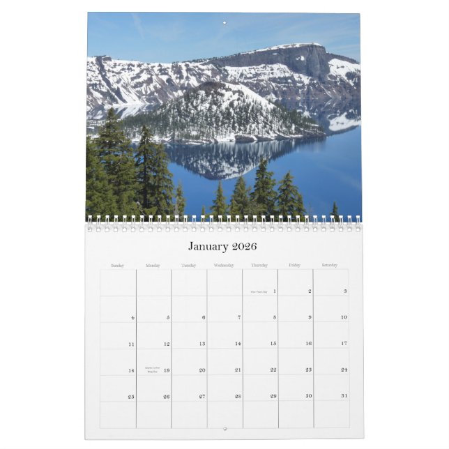 Calendrier des États-Unis de l'Ouest 2014 (Jan 2026)