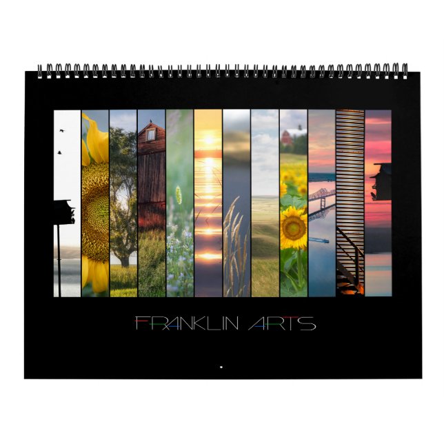 Calendrier des fermes et champs 2024 par Franklin  (Protection)