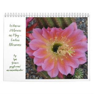 Calendrier des fleurs de cactus
