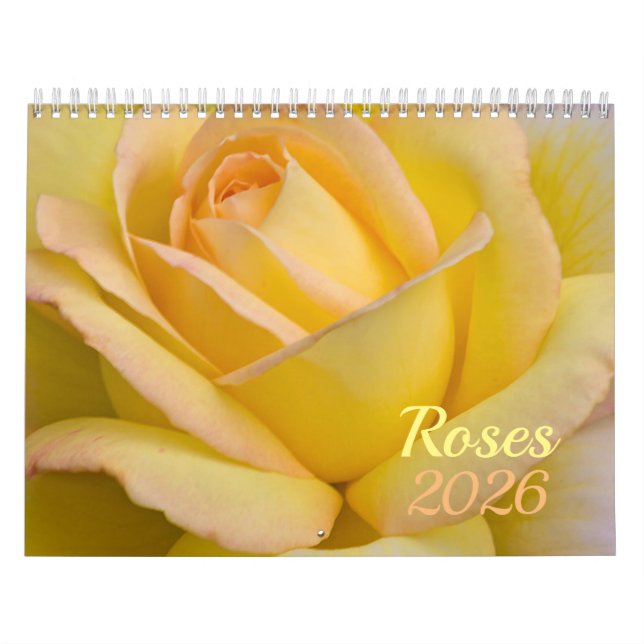 Calendrier des fleurs rose 2026 (Protection)