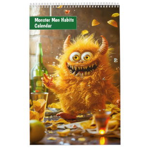 Calendrier des habitudes masculines monstrueuses
