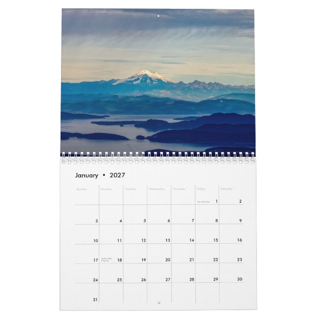 Calendrier des îles 2015 de San Juan (Jan 2027)
