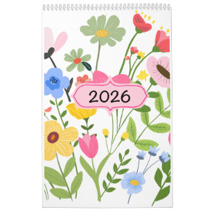 Calendrier des illustrations florales lunaires 202