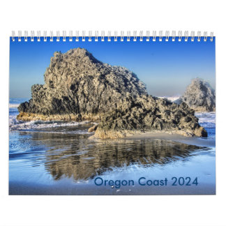 Calendrier des images côtières de l'Oregon 2024